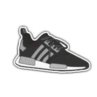 👟 sepatu, sneaker, NMD, Adidas, alas kaki telegram sticker