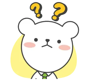 🤔 pergunta, urso, fofo, confuso, animal, desenho animado telegram sticker