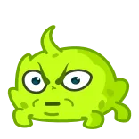 😡 angry, monster, cartoon, funny, cute, face, expression telegram sticker