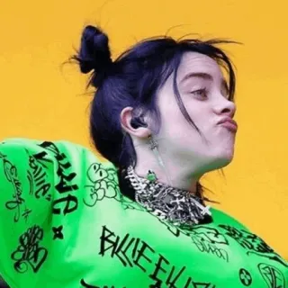 🌵 Billie Eilish Billie Eilish, singer, pop, music, celebrity telegram sticker