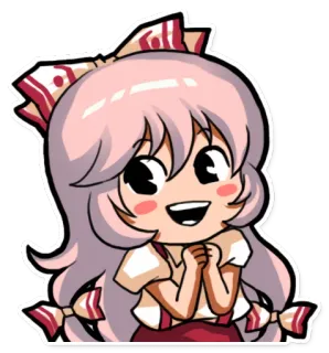 😀 Аниме, Мультфильм, Милый, Девушка, Чиби telegram sticker