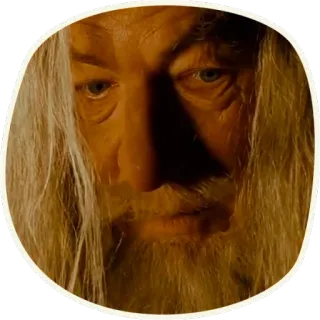 😒 Gandalf The Lord of the Rings 마법사, 이안 맥켈런, 판타지, 중간계 telegram sticker