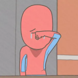 😭 weinen, traurig, tränen, comic telegram sticker