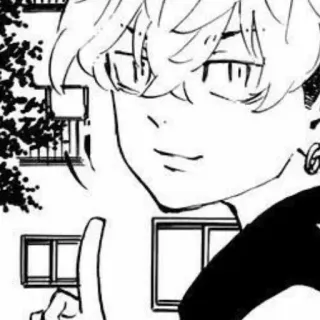 ☺️ Anime, Manga, Chico, Gesto, Dedo corazón telegram sticker