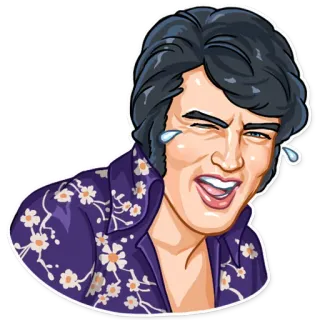 Elvis Presley telegram stickers