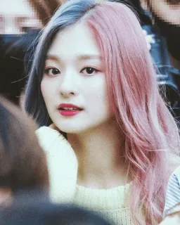 🌪 mulher, retrato, cor do cabelo, coreana, rosto, pessoa whatsapp sticker