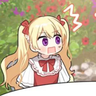 🥡 Anime, Mangá, Desenho animado, Garota, Loira, Criança, Fofa, Chocada telegram sticker