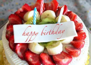 🍰 happy birthday birthday, cake, strawberries, fruit, celebration, dessert telegram sticker