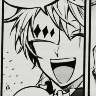 😆 anime, manga, character, smiling, happy telegram sticker
