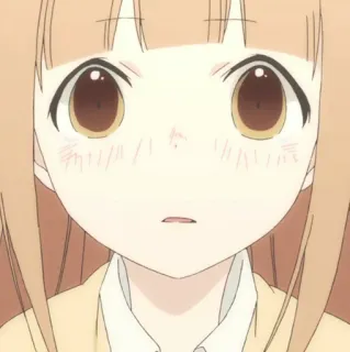 🥕 Anime, Cartoon, Mädchen, Porträt, Nahaufnahme, Süß whatsapp sticker