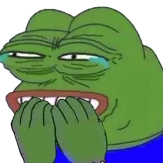 😂 Pepe the Frog Pepe, frog, internet meme, meme telegram sticker