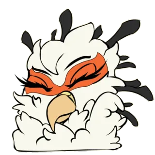 🐓 owl, bird, cartoon, animal, cute, sticker telegram sticker