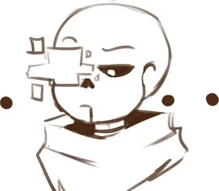 ❤️ Sans Undertale 骸骨, モンスター, ビデオゲーム, Undertale telegram sticker