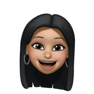 🥵 아바타, 미모지, 만화, 소녀, 여자, 얼굴 telegram sticker