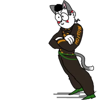 😸 Biijou แมว, อนิเมะ, ตัวละคร, ภาพประกอบ, การ์ตูน telegram sticker
