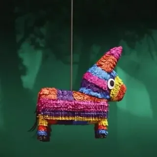 🎉 pinhata, festa, celebração, decoração, mexicano, colorido telegram sticker