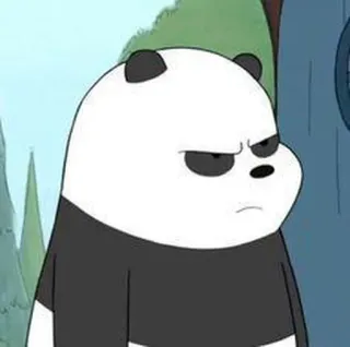 🐼 Panda We Bare Bears Panda, Desenho animado, Urso, Bravo, We Bare Bears telegram sticker