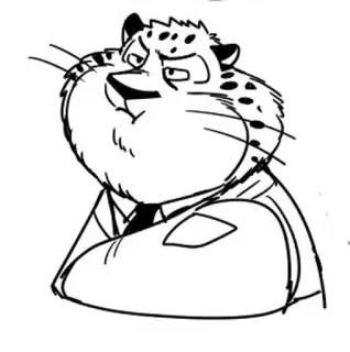 Clawhauser telegram stickers