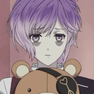 🧸 Kanato Sakamaki Diabolik Lovers anime, kanato sakamaki, diabolik lovers, vampire, gothic, teddy bear telegram sticker