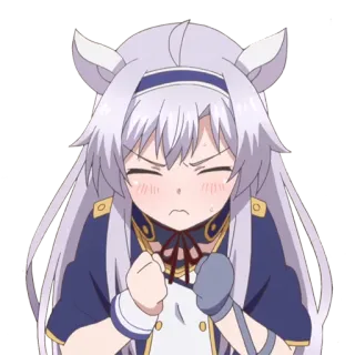 😫 Anime, Ragazza, Cartone animato, Arrabbiato, Carino, Personaggio, Clip art whatsapp sticker