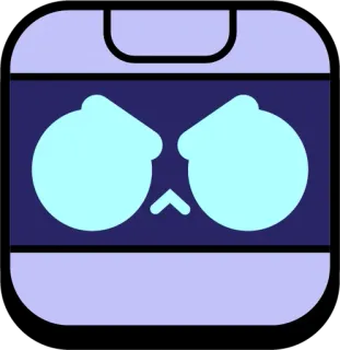 🎮 robot, angry, cartoon, expression, face, emoji telegram sticker