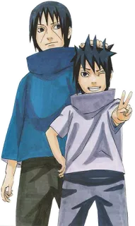 ✌ Itachi Uchiha, Sasuke Uchiha Naruto anime, characters, Naruto, Itachi, Sasuke telegram sticker