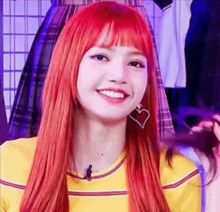 🍊 Lisa kpop, zangeres, lisa, glimlach, vrouw, entertainment telegram sticker