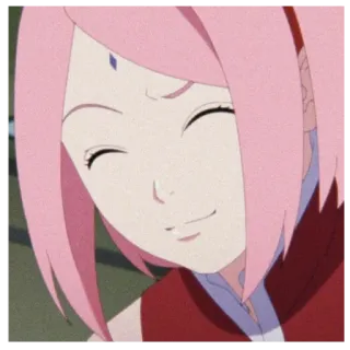 ☺️ Sakura Haruno Naruto anime, sakura haruno, naruto, character, smiling telegram sticker