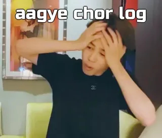 🙂 aagye chor log whatsapp sticker