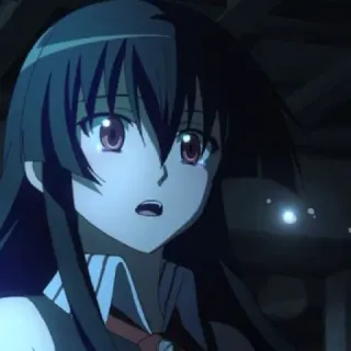 😢 Akame Akame ga Kill! Аниме, Акаме, Akame ga Kill, Персонаж telegram sticker