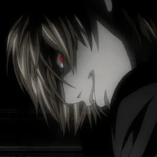 😈 Light Yagami Death Note anime, death note, light yagami, manga, villain, kira telegram sticker