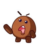 🤦‍♂️ cartoon, angry, brown, character, expression, upset telegram sticker