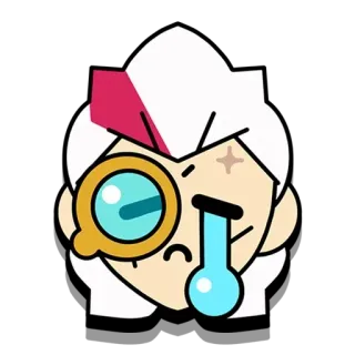 😢 Pam Brawl Stars Pam, Brawl Stars, khóc, buồn, nhân vật, trò chơi telegram sticker