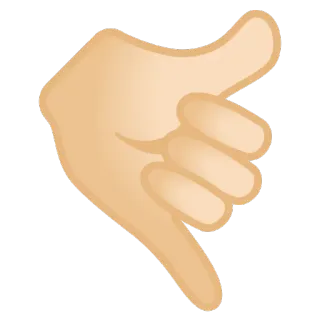 🤙 tangan, gestur, jempol ke bawah, tidak suka telegram sticker