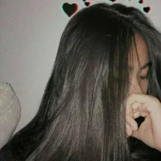 💘 mulher, cabelo, beleza, retrato, penteado telegram sticker