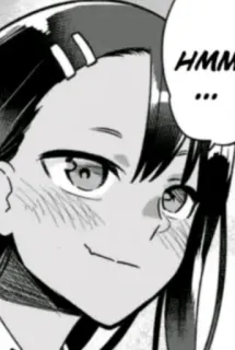 🕵‍♀ Nagatoro Don't Toy With Me, Miss Nagatoro HMM... Anime, Manga, Nagatoro, Nie dokuczaj mi, Nagatoro, Postać, Hmm telegram sticker