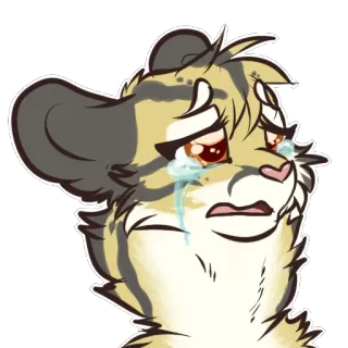 😭 weinen, traurig, weinend, emotional, verzweifelt, anime, sticker, cartoon telegram sticker