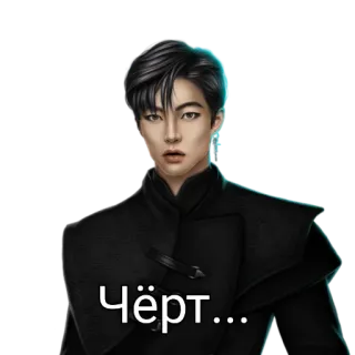 😳 Чёрт... man, portrait, russian telegram sticker