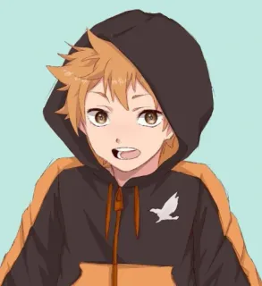Hinata Shoyo @sticker_anime_boy telegram stickers