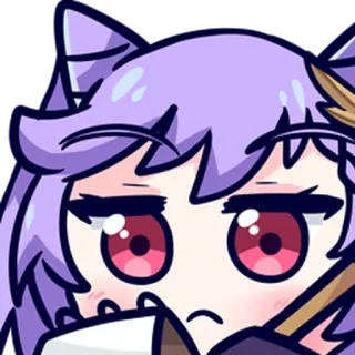 ✍️ Keqing เค่อฉิง, อนิเมะ, สติกเกอร์, การ์ตูน telegram sticker