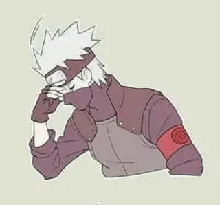 🥷 Kakashi Naruto kakashi, naruto, anime, manga, character, ninja, fanart telegram sticker