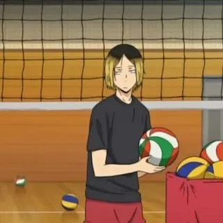 🏐 Kozume Kenma Haikyuu!! Anime, Volleyball, Kenma, Haikyu!!, Kozume telegram sticker