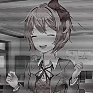 🍓 Sayori Doki Doki Literature Club! anime, cute, Doki Doki Literature Club, Sayori, manga telegram sticker