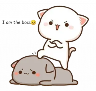 😏 I am the best кот, животное, милый, мультфильм, смешной, животные telegram sticker