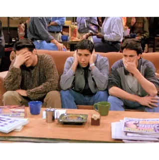 🙈 Friends serie tv, friends, ross, chandler, joey telegram sticker
