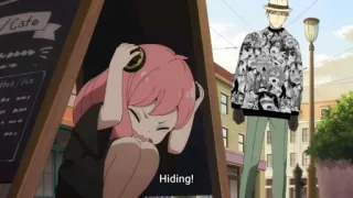 😰 Anya Forger Spy × Family Hiding! anime, spy x family, anya, hiding, cute, funny telegram sticker