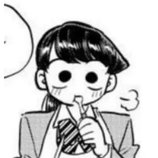 🙂 Komi Shouko Komi Can't Communicate anime, manga, komi can't communicate, komi shouko, cute, school uniform whatsapp sticker