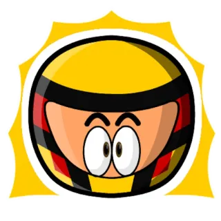 🤯 レース, ヘルメット, 漫画, 絵文字 telegram sticker