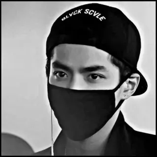 ♠️ BLVCK SCVLE nero, abbigliamento, mascherina, moda, uomo, black scale telegram sticker