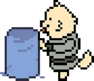 🐶 Annoying Dog Undertale Pixel art, Perro, Videojuego, Undertale whatsapp sticker